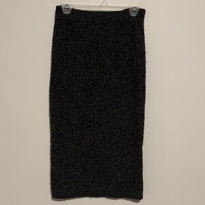 Yes Lola Charcoal Knit Pencil Skirt